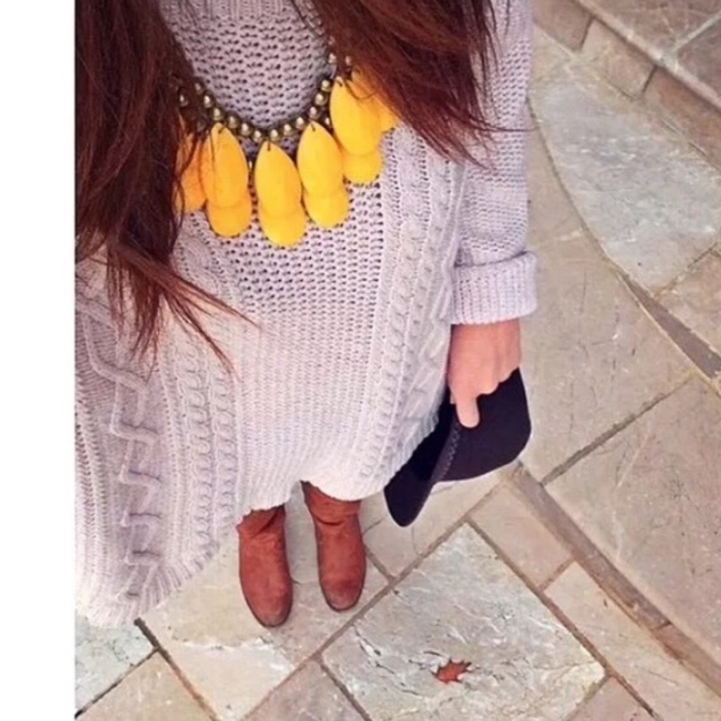 Anthropologie Yellow Briolette Teardrop Necklace 27$